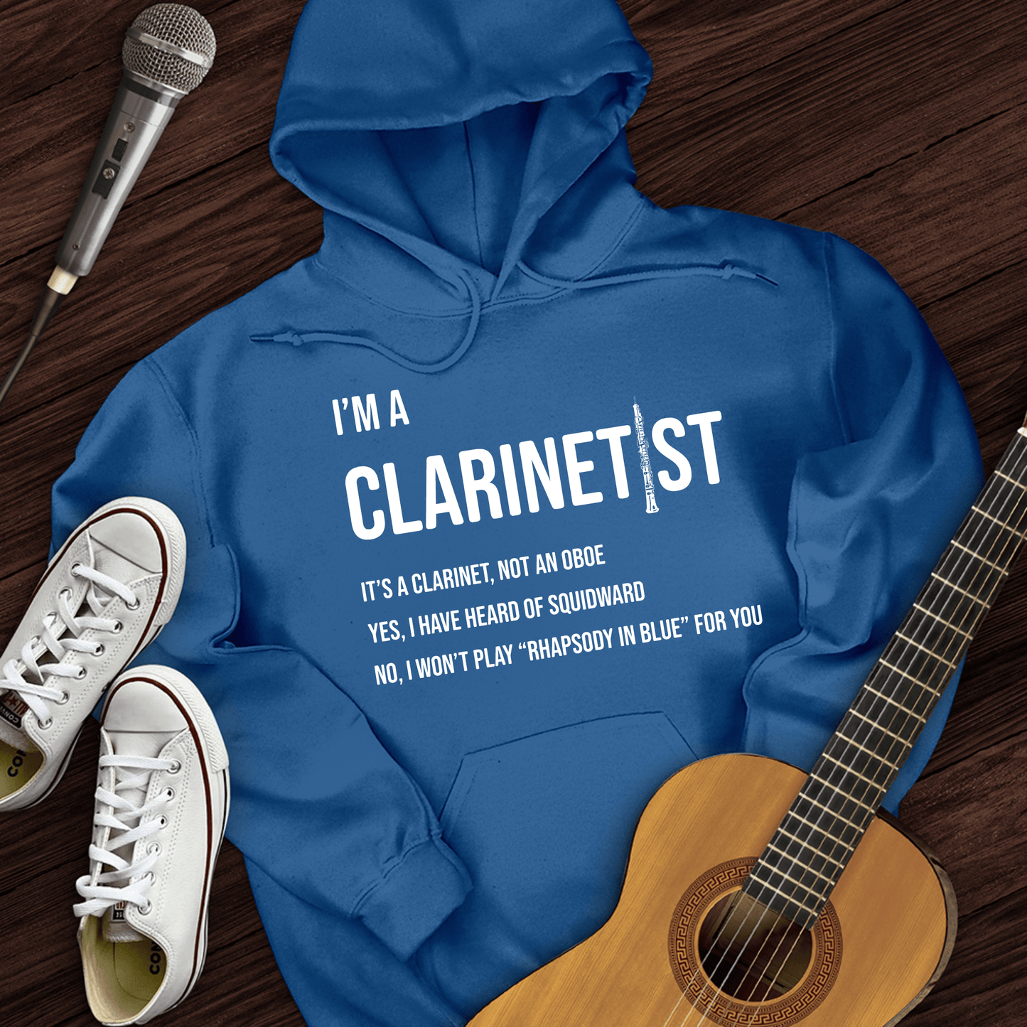 Printify Hoodie Royal / S Clarinetist Hoodie