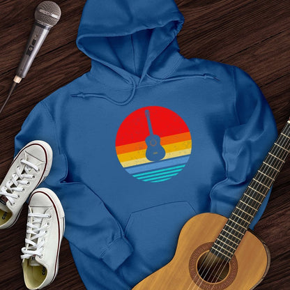 Printify Hoodie Royal / S Colorful Vintage Guitar Hoodie