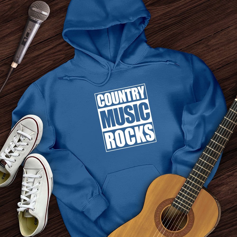 Printify Hoodie Royal / S Country Music Rocks Hoodie