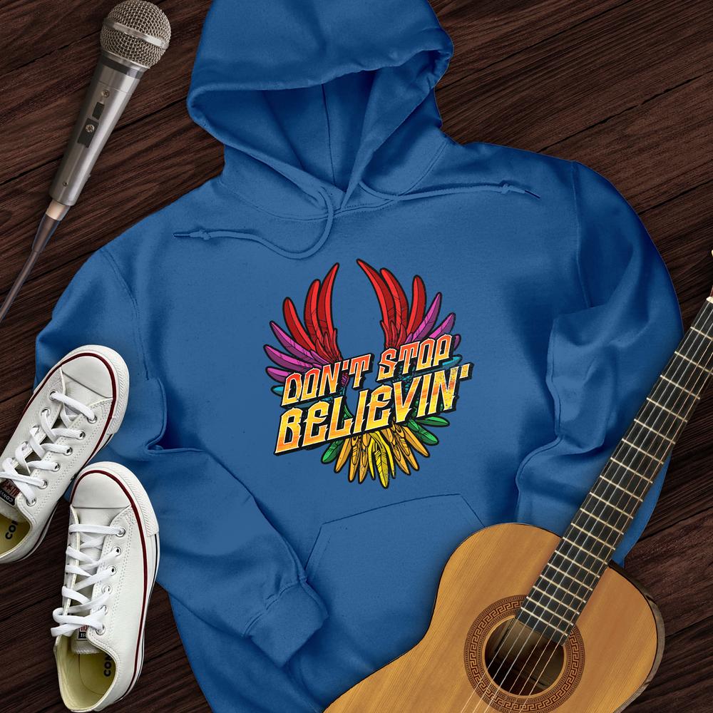 Printify Hoodie Royal / S Don't Stop Believin' Hoodie