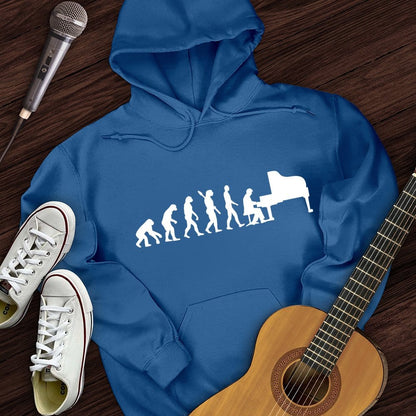 Printify Hoodie Royal / S Evolution Of Pianist Hoodie
