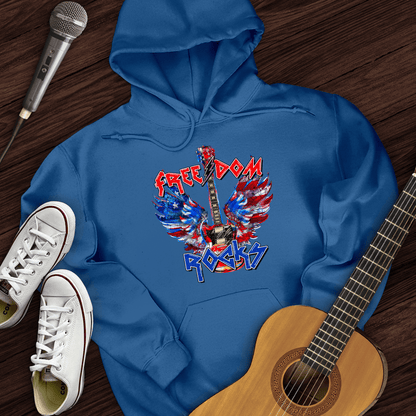 Printify Hoodie Royal / S Freedom Rocks Hoodie