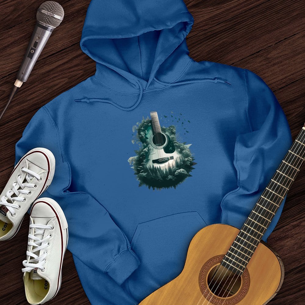 Printify Hoodie Royal / S Guitar Nature Hoodie