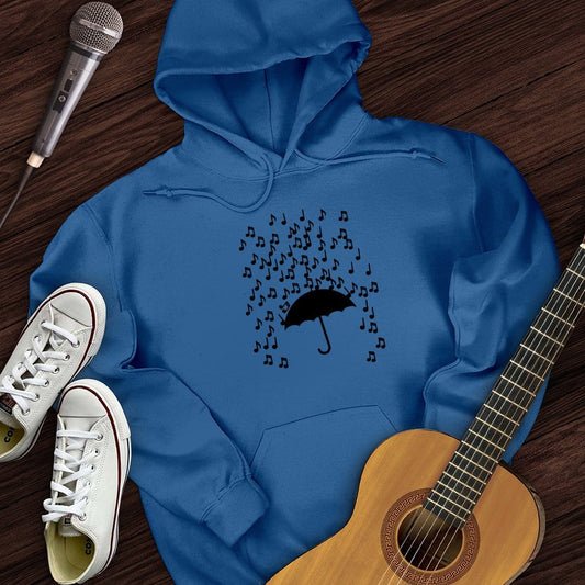 Printify Hoodie Royal / S Music Note Shower Hoodie