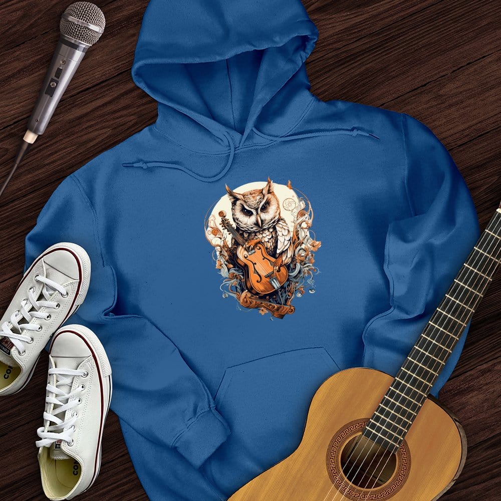 Printify Hoodie Royal / S Owl Violin Hoodie