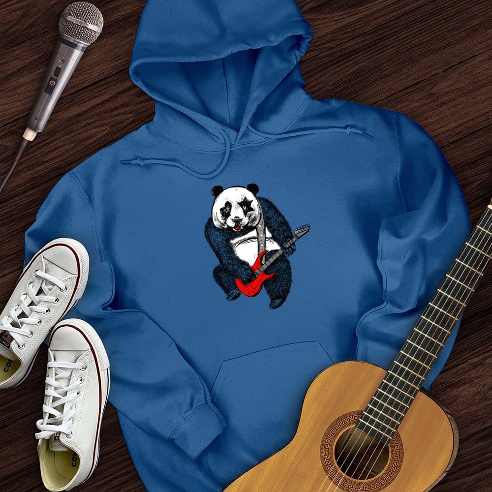 Printify Hoodie Royal / S Panda Guitar Hoodie