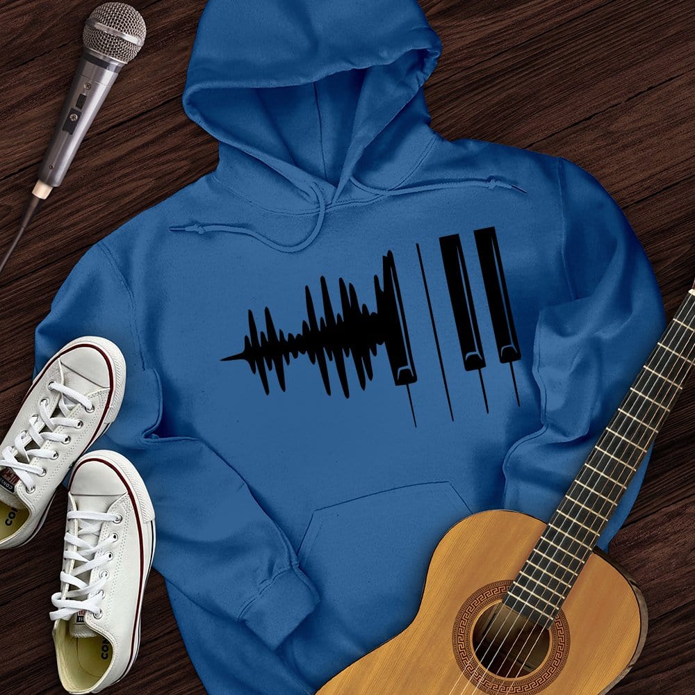 Printify Hoodie Royal / S Piano Hoodie
