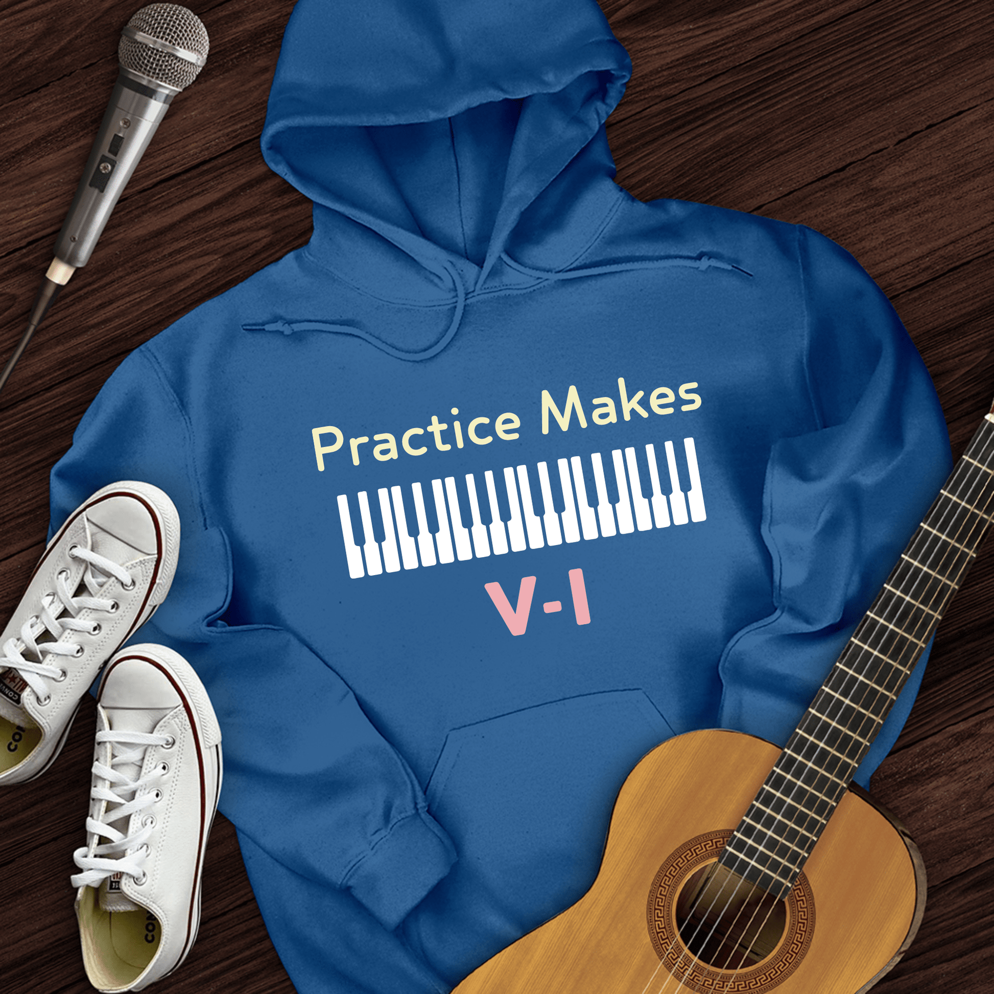 Printify Hoodie Royal / S Practice Makes Hoodie