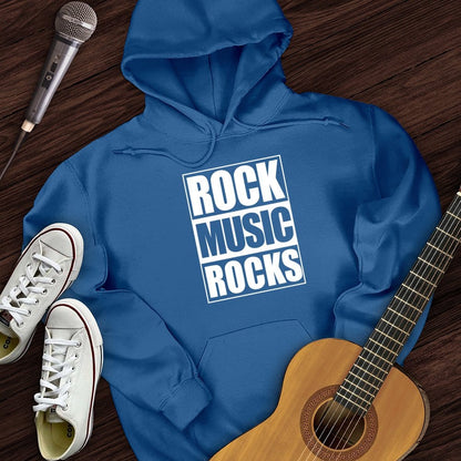 Printify Hoodie Royal / S Rock Music Rocks Hoodie