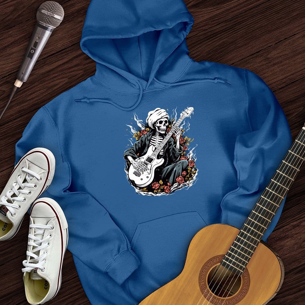 Printify Hoodie Royal / S Skeleton Playing Music Hoodie