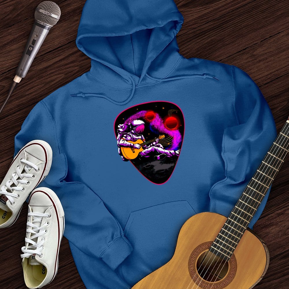 Printify Hoodie Royal / S Space Guitar Plectrum Hoodie