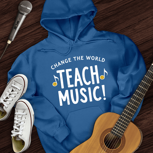 Printify Hoodie Royal / S Teach Music Hoodie