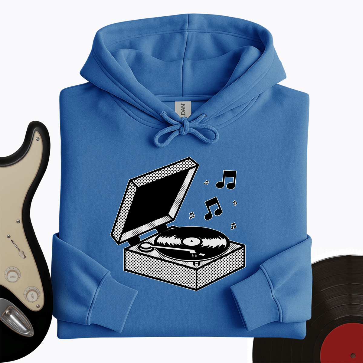 Printify Hoodie Royal / S Vinyl Box Hoodie