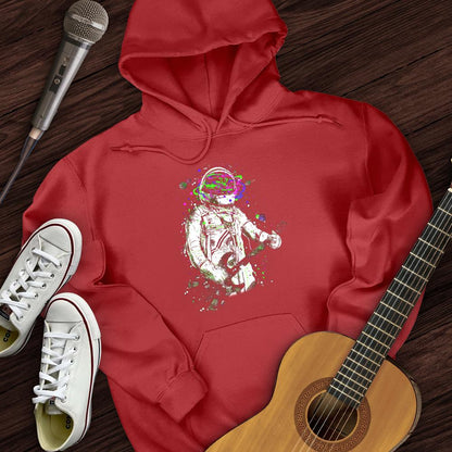 Printify Hoodie Space Guitarist Hoodie