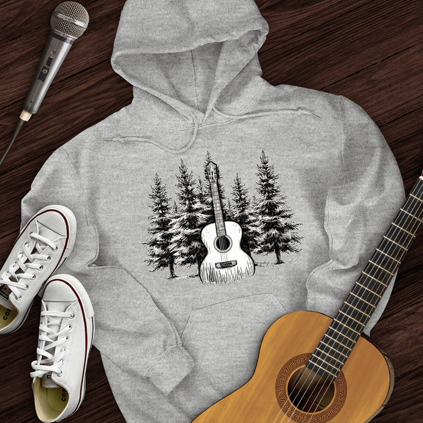 Printify Hoodie Sport Grey / S Acoustic Pines Hoodie