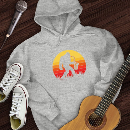 Printify Hoodie Sport Grey / S BigFoot Playing Sax Hoodie