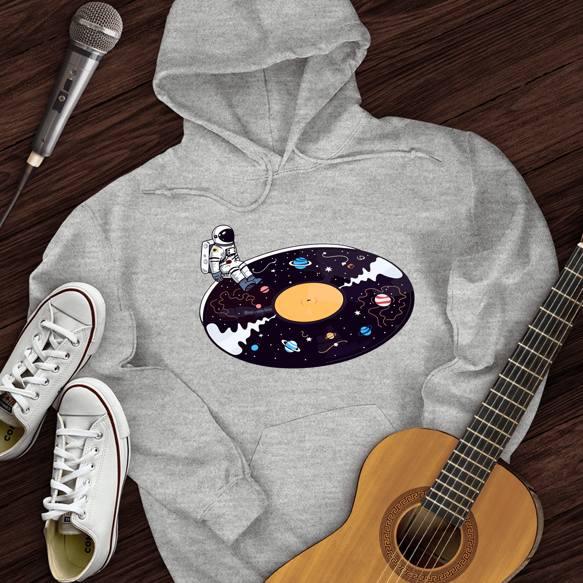 Printify Hoodie Sport Grey / S Cosmic Vinyl Hoodie
