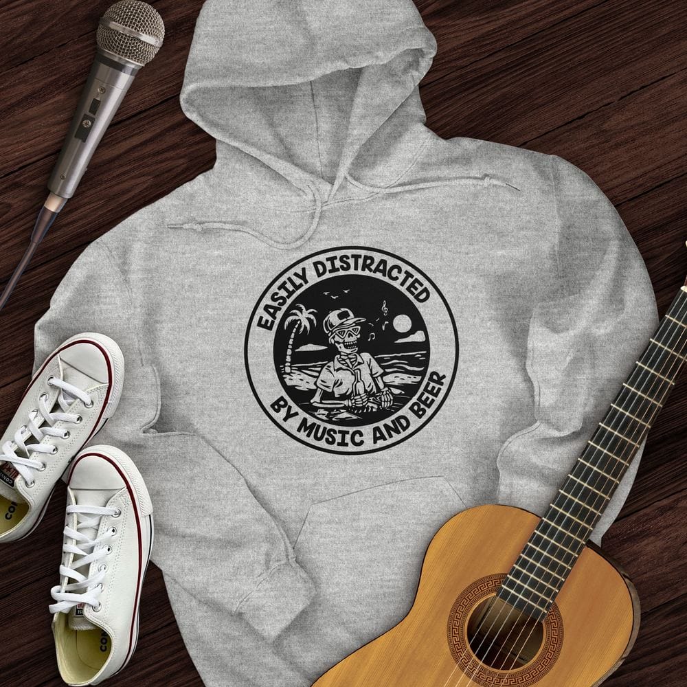 Printify Hoodie Sport Grey / S Easily Distracted Hoodie
