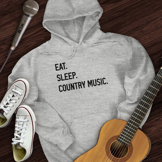 Printify Hoodie Sport Grey / S Eat, Sleep, Country Hoodie