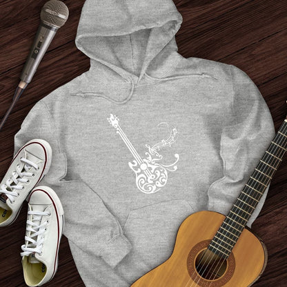 Printify Hoodie Sport Grey / S Floral Guitar Hoodie
