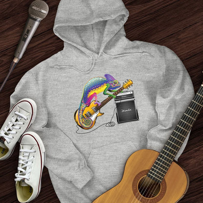 Printify Hoodie Sport Grey / S Guitar Lizard Hoodie