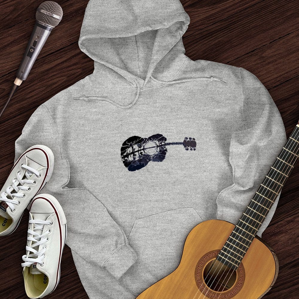 Printify Hoodie Sport Grey / S Guitar Moonrise Hoodie