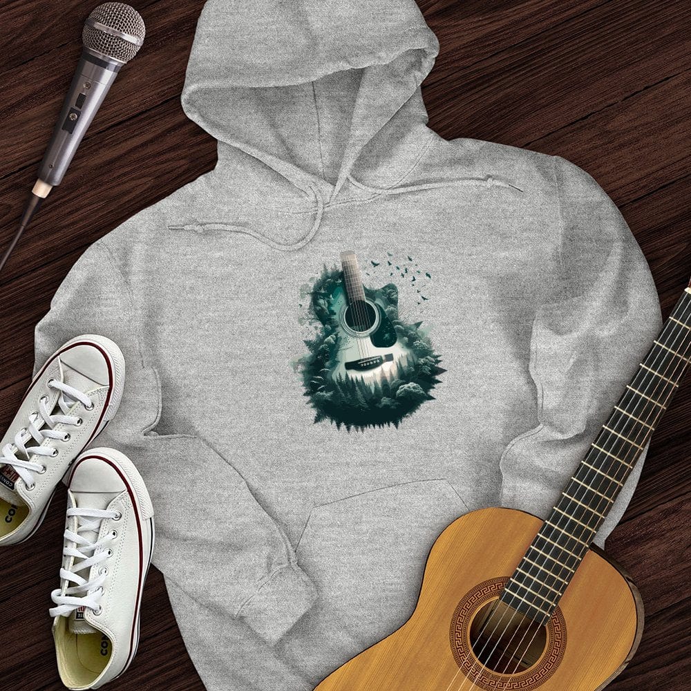 Printify Hoodie Sport Grey / S Guitar Nature Hoodie