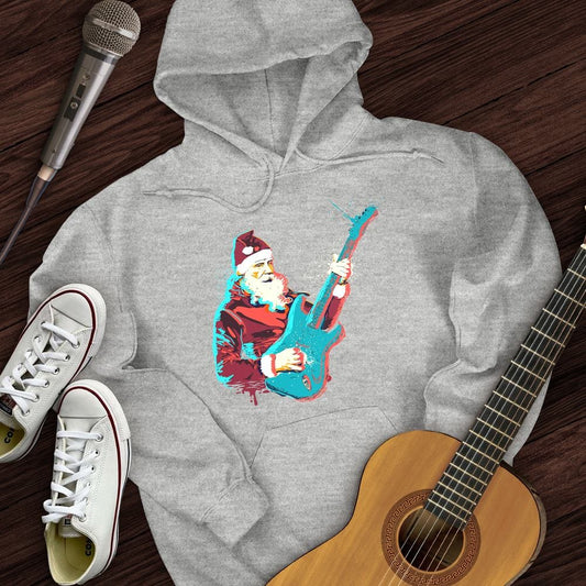 Printify Hoodie Sport Grey / S Guitar Santa Hoodie