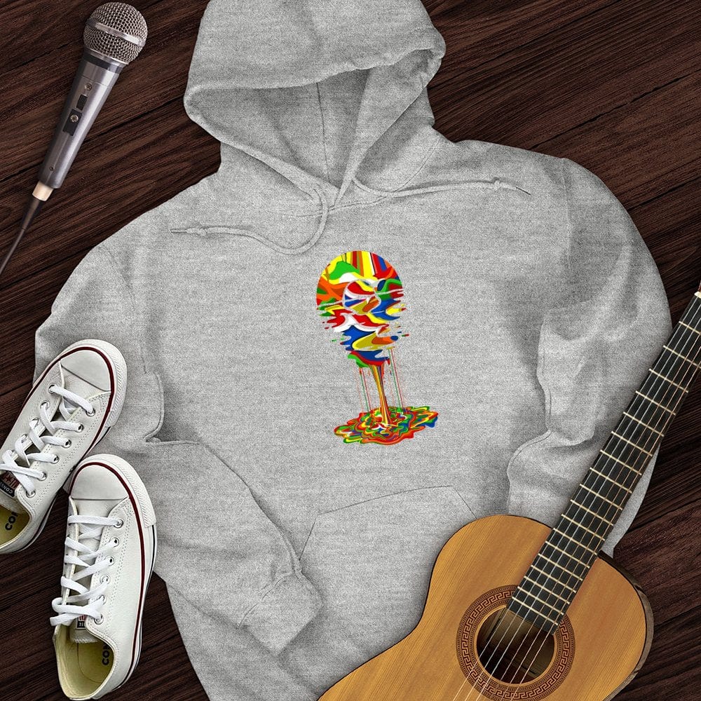 Printify Hoodie Sport Grey / S Melting Rainbow Vinyl Hoodie