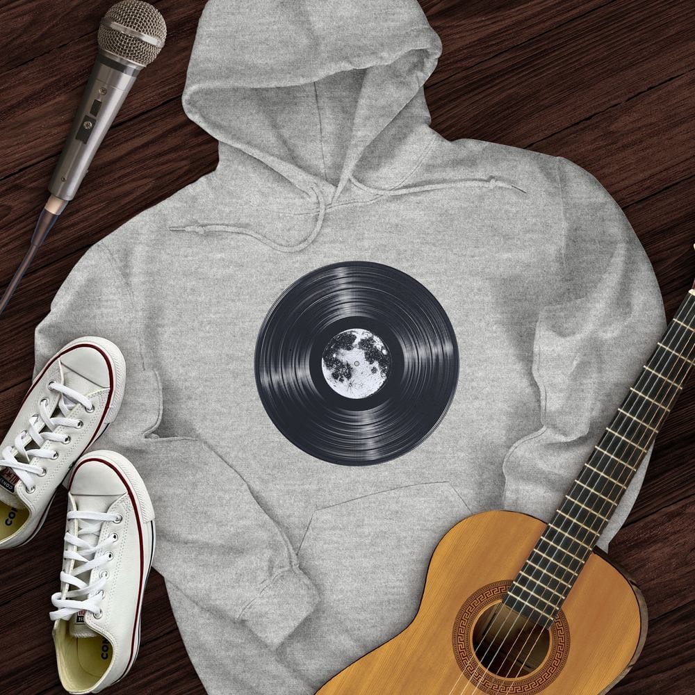 Printify Hoodie Sport Grey / S Moon Vinyl Hoodie
