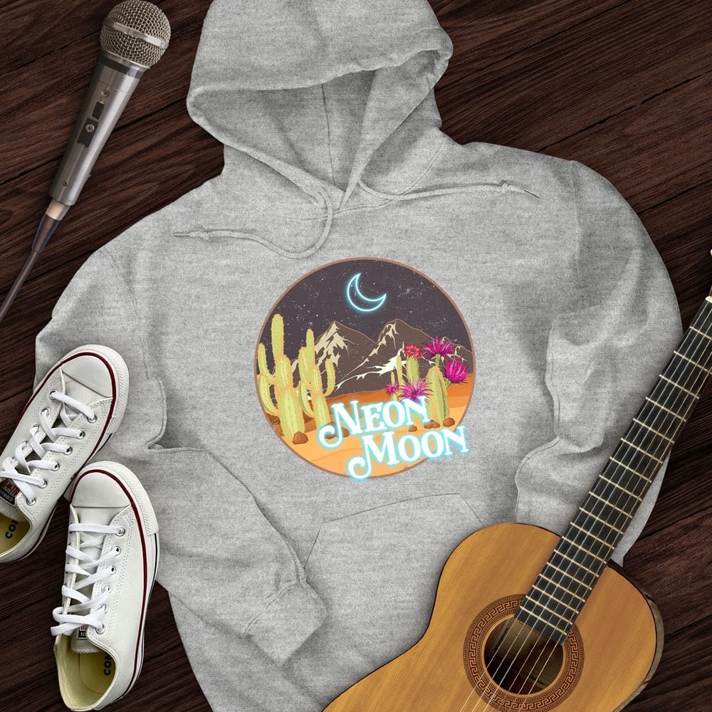 Printify Hoodie Sport Grey / S Neon Moon Hoodie