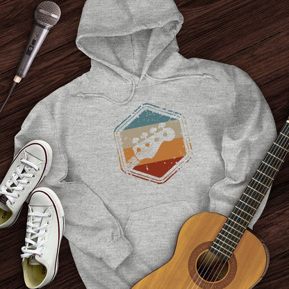 Printify Hoodie Sport Grey / S Retro Guitar Hoodie