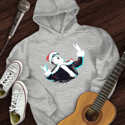Printify Hoodie Sport Grey / S Rock and Roll Santa Hoodie