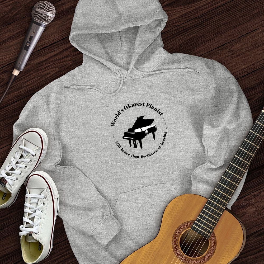 Printify Hoodie Sport Grey / S World's Okayest Pianist Hoodie