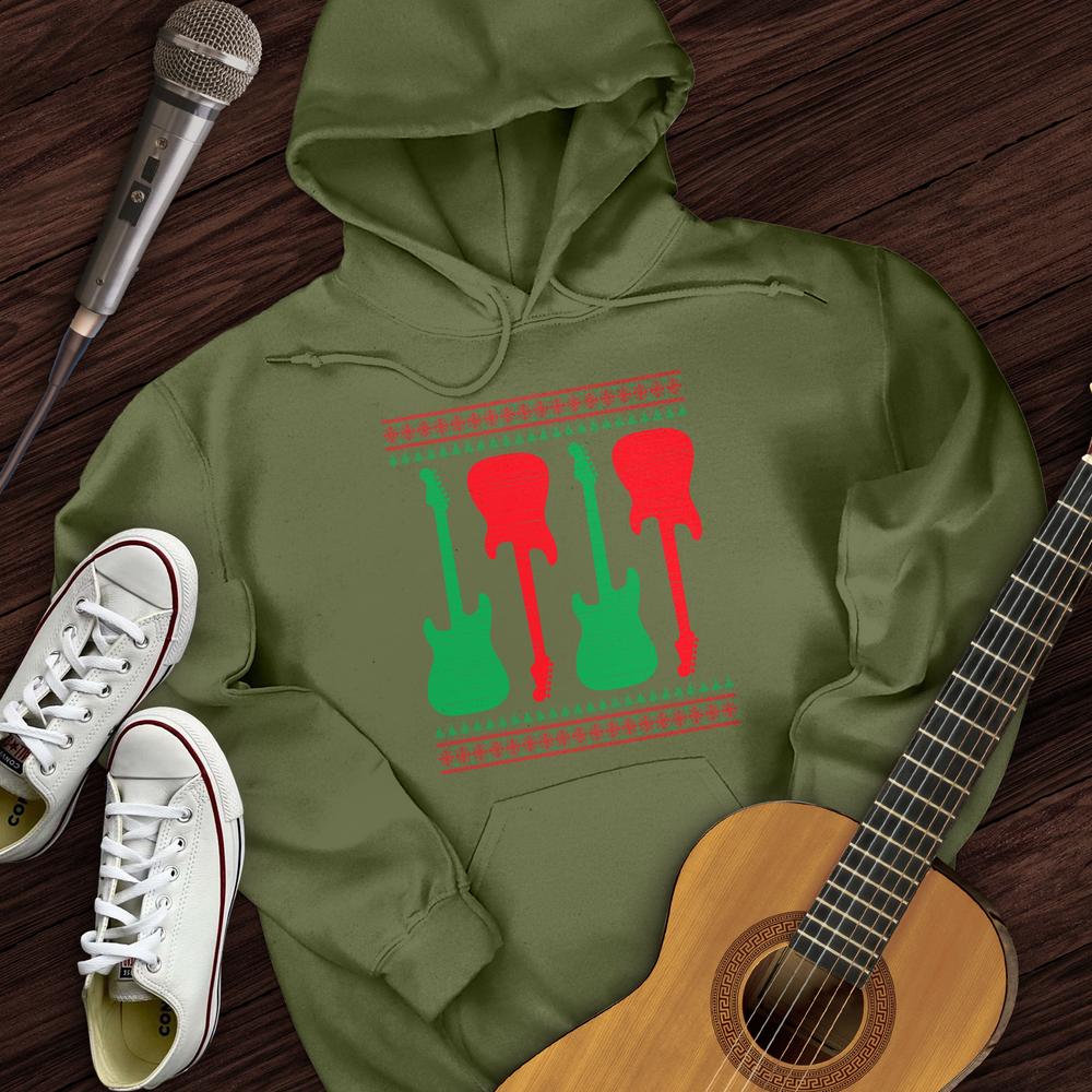 Printify Hoodie Ugly Guitar Holiday Hoodie