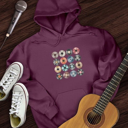 Printify Hoodie Vinyl Collection Hoodie