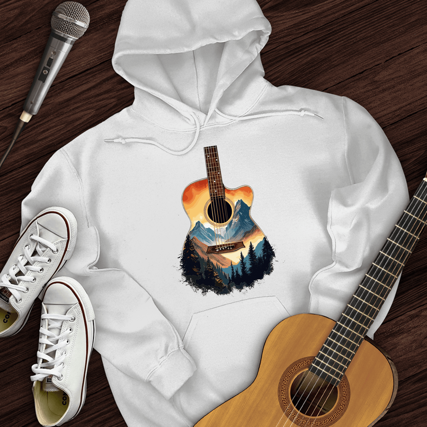 Printify Hoodie White / S Acoustic Heaven Hoodie