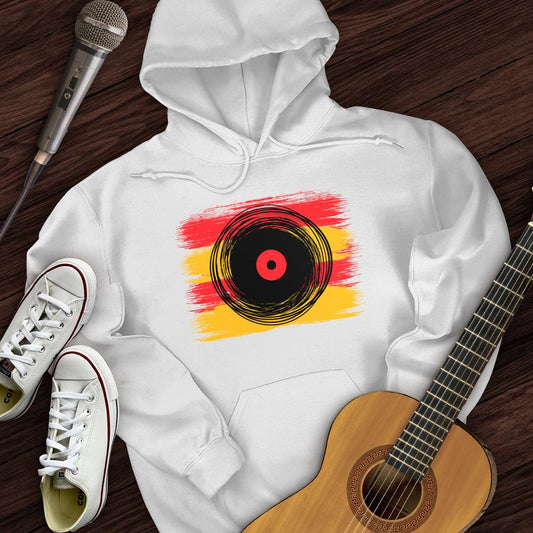 Printify Hoodie White / S Cartoon Record Hoodie