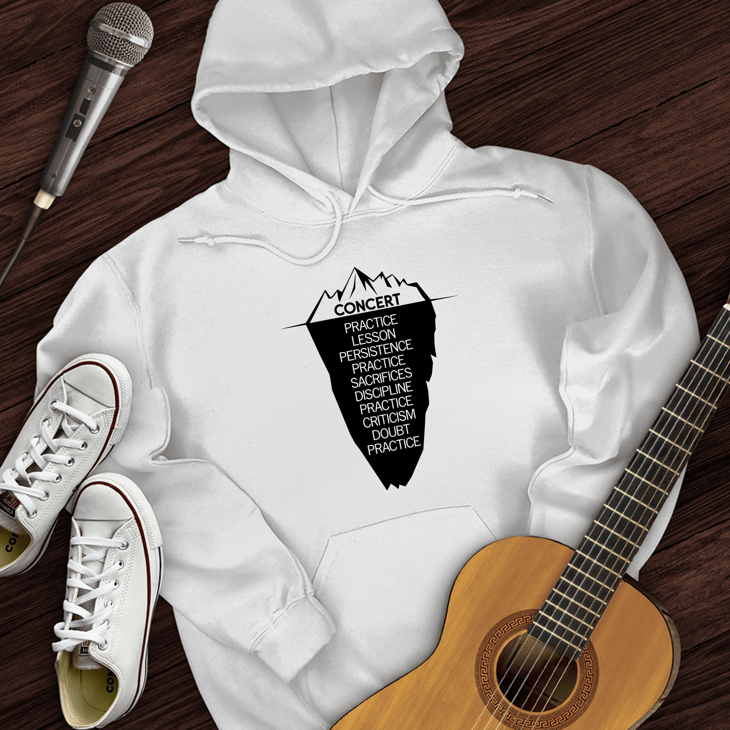 Printify Hoodie White / S Concert Hoodie