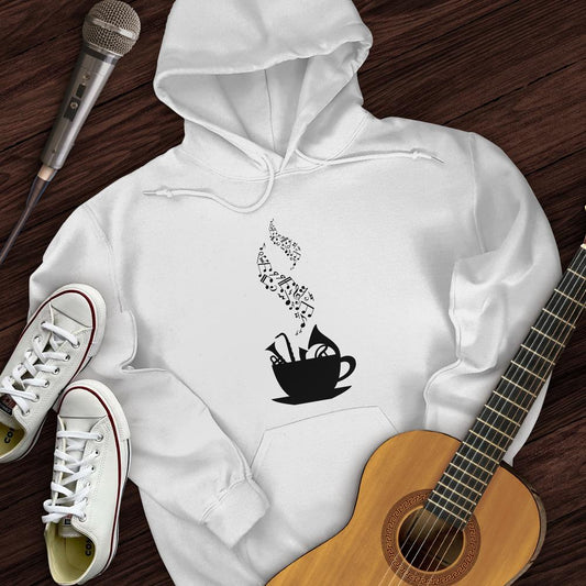 Printify Hoodie White / S Cup of Music Hoodie