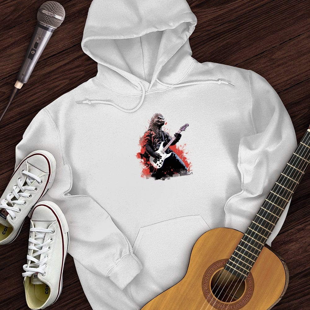 Printify Hoodie White / S Dino Lead Guitarist Hoodie