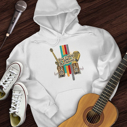 Printify Hoodie White / S Don't Stop The Music Hoodie