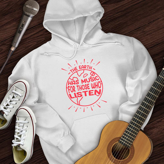 Printify Hoodie White / S Earth's Music Hoodie