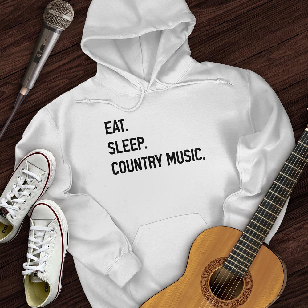 Printify Hoodie White / S Eat, Sleep, Country Hoodie
