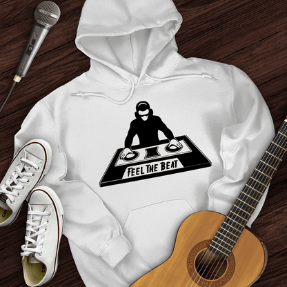 Printify Hoodie White / S Feel The Beat Hoodie