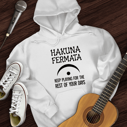 Printify Hoodie White / S Hakuna Fermata Hoodie