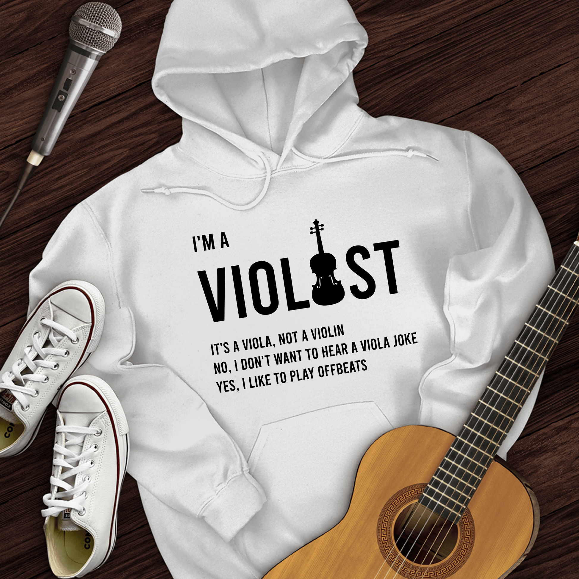 Printify Hoodie White / S I'm A Violist Hoodie