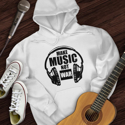 Printify Hoodie White / S Listen To Music Hoodie