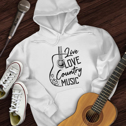 Printify Hoodie White / S Live, Love, Country Hoodie