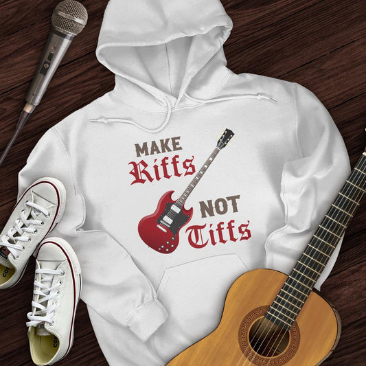 Printify Hoodie White / S Make Riffs Hoodie